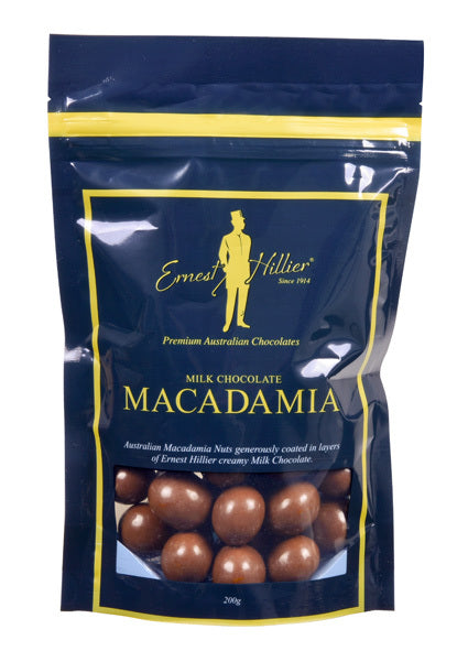 Ernest Hillier Milk Chocolate Macadamia - Bag 200g